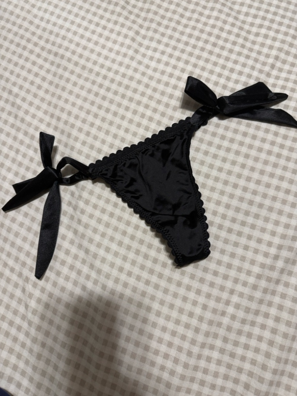 Rampage Pink Satin Bow Panties